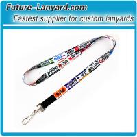 Cheap custom neck polyester lanyard with J-Clip for sale