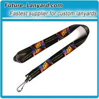 Promotion gifts custom logo lanyard with black J-Cilp