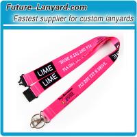 Sublimation printed polyester lanyard with safety buckle