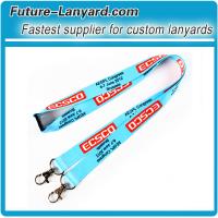 Two trigger clips lanyard for badge holder