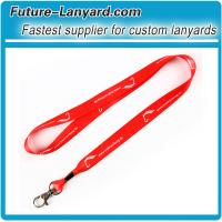 Quick ship promotional smooth polyester lanyard with heat transfer printing