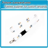 Customized dye sublimation printing lanyard with lobser clip