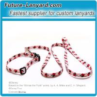 Printed cartoon logo pet collar and leash for adjustable length