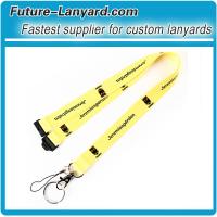 Dye sublimation lanyards with key ring for hanging keys and cards