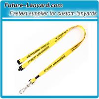 Promotional J-clip lanyard with dye sublimation customized logo