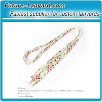 Children tubular shoelace with cartoon logo printing