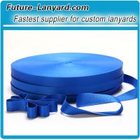 Reflex blue C as stock color of polyester lanyards