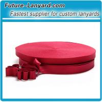 Dark red 209C polyester lanyard for logo printing