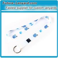 Polyester lanyard with QR code