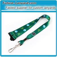 Swivel J-clip lanyard with sublimation QR code