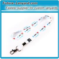 Trigger clip lanyard with sublimation of QR code