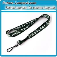 Neck dye sublimation lanyard with black J Clip