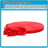 Red 485C Polyester lanyards