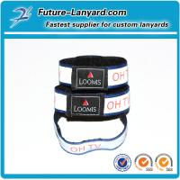 Reflective strap wristband with velcro