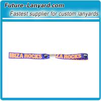 Fabric woven polyester wristband with aluminum tube